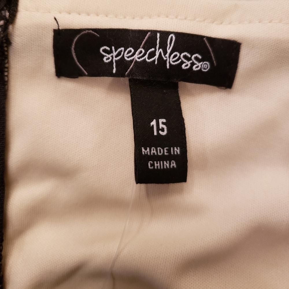 NWT Black Formal Dress Jrs large/ Ladies Medium - Picture 7 of 8
